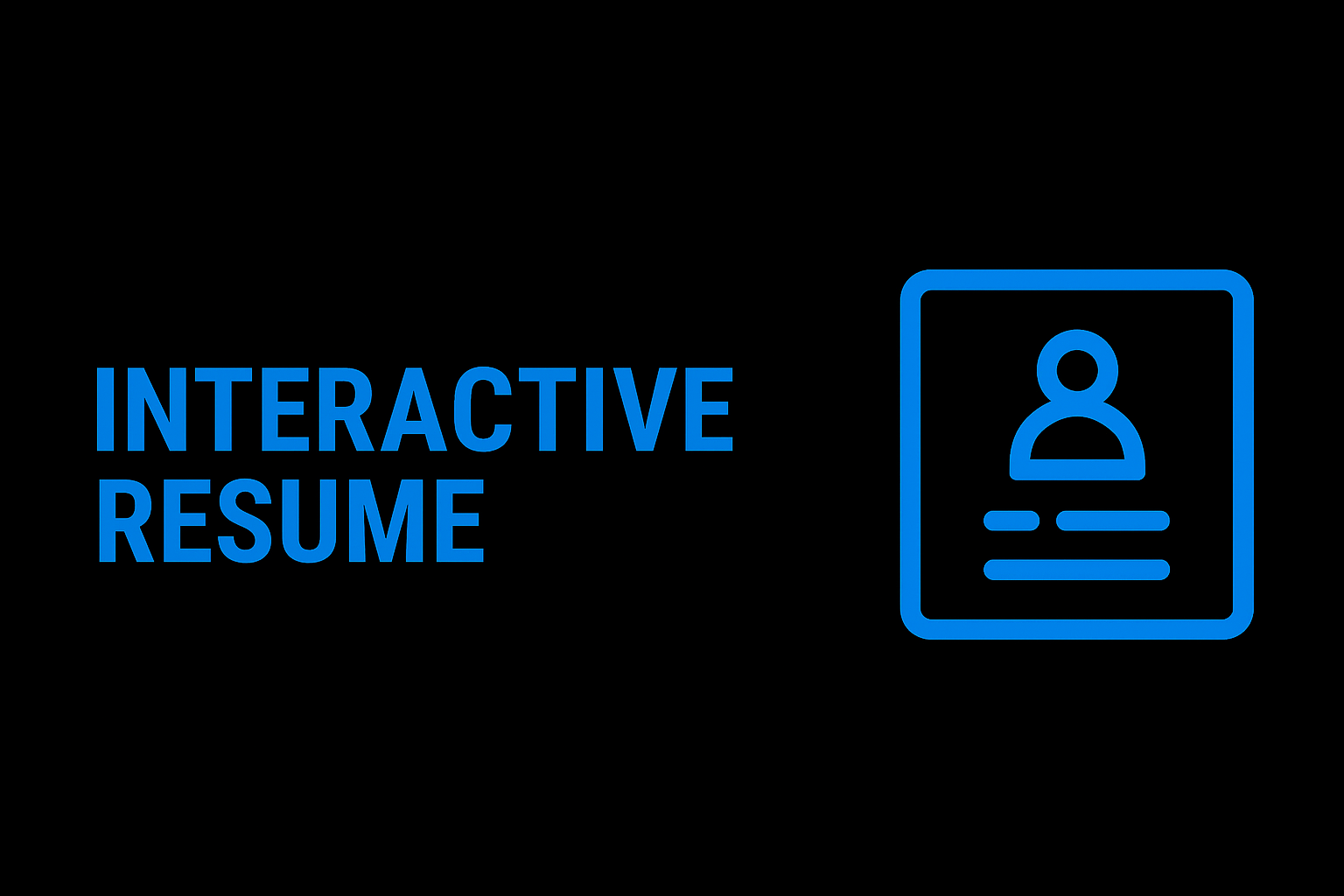 Interactive Resume